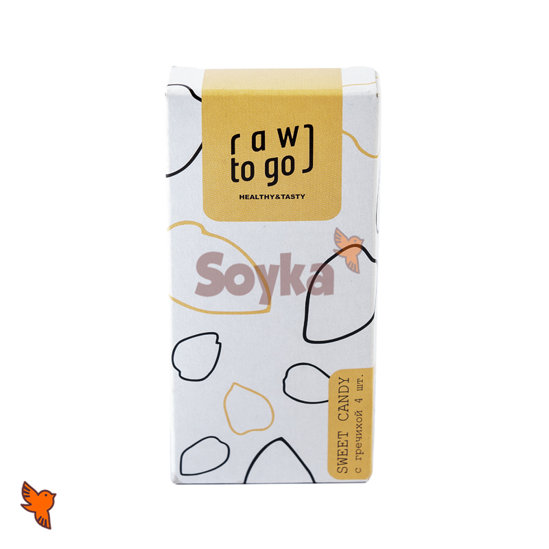 Конфеты шоколадные с кешью и семенами гречихи «Raw to Go», 80г [4шт] фотография