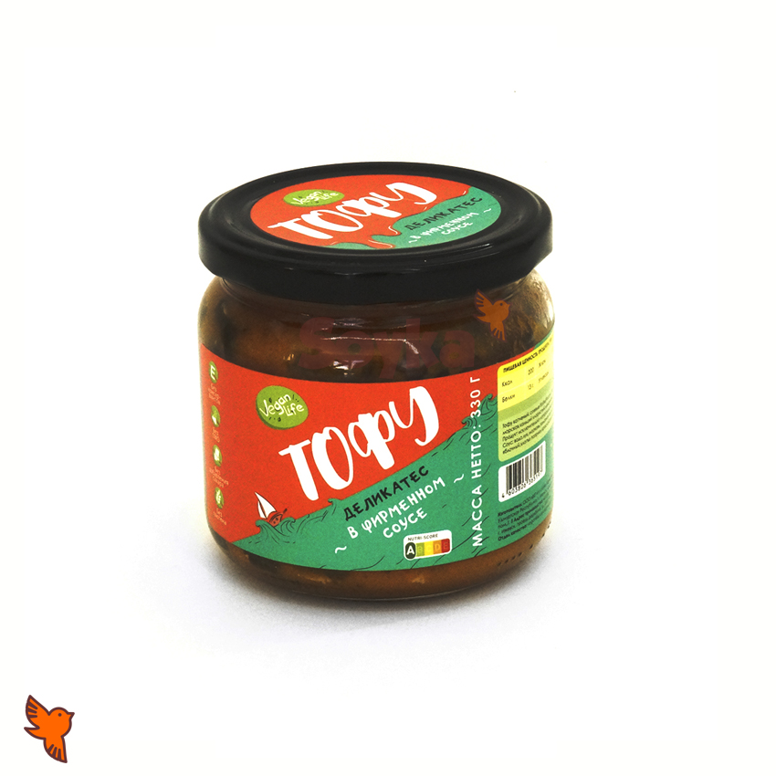 Тофу деликатес в фирменном соусе «Vegan life», 330г фотография