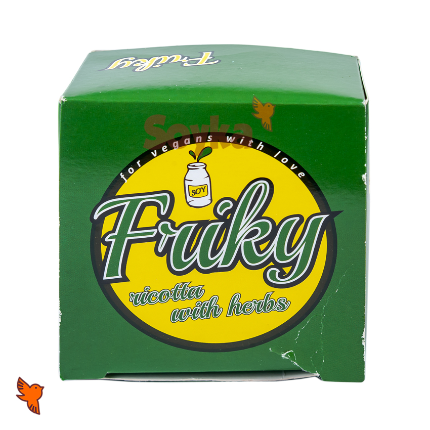 Продукт постный со вкусом сыра Рикотта с зеленью «Friky», 200г фотография